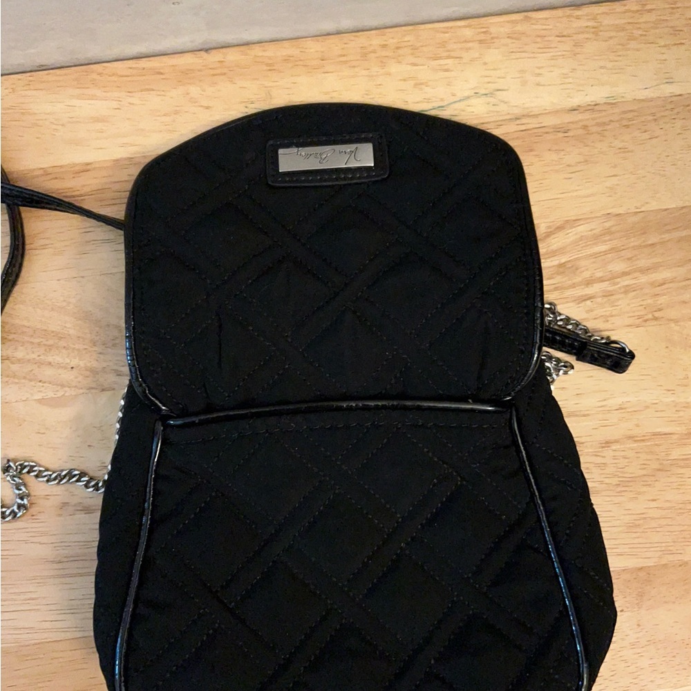 Vera Bradley Quilted Chain Strap Crossbody in classic
black. - Picture 9 of 14